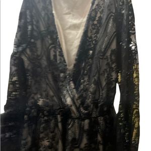 Charlotte Russe Black Romper.